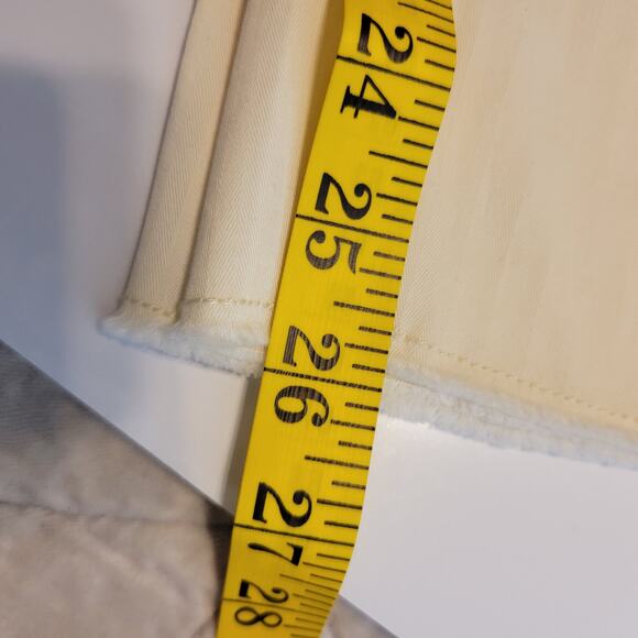 Gap Pants Women's 6 High Rise Straight Khaki Cream Raw Hem Coastal Casual NEW - Picture 13 of 15